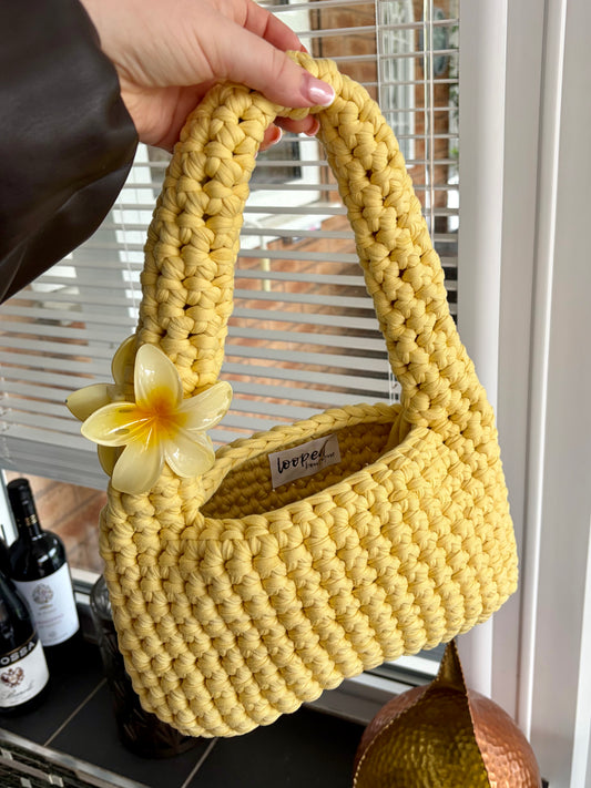 butter yellow 'downtown' bag