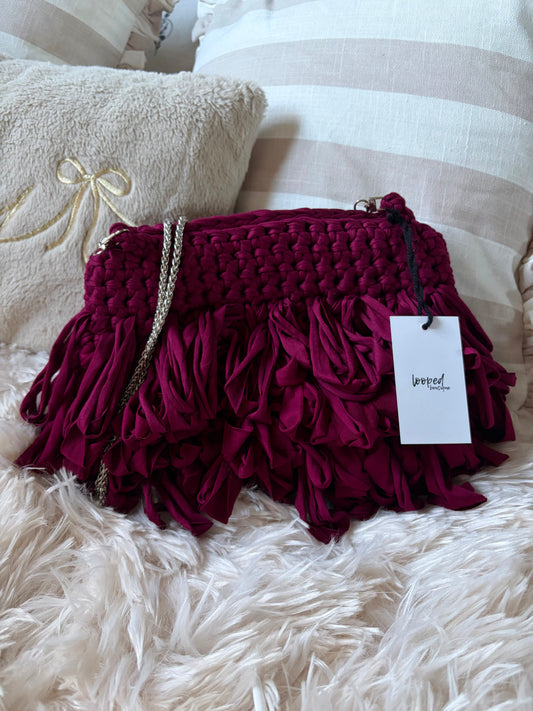 dark cherry 'loopy' bag